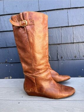 Steve Madden Genuine Tall Leather Boots - Brown